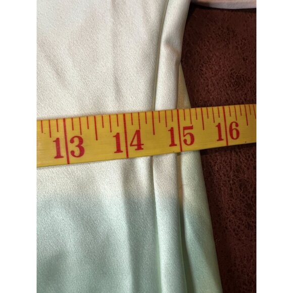 Rare Michael Costello X Revolve XXS Porter Dress Mint Ombre Cowl Neck Maxi Dress - Picture 10 of 12